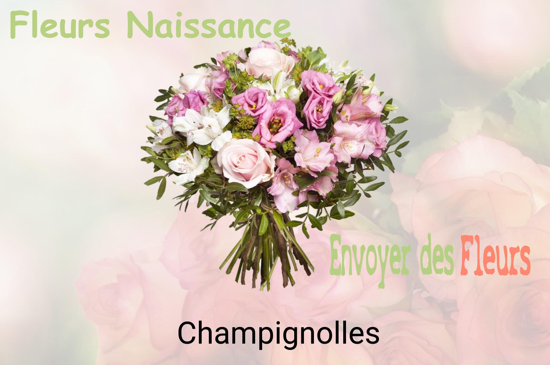 Bouquet de fleurs de naissance livré à Champignolles